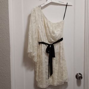 Lacey antique white mini dress